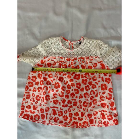 Michelle McDowell Women's Tyler Top Size Small Pink Cheetah‎ Print W/ Lace - Picture 6 of 7